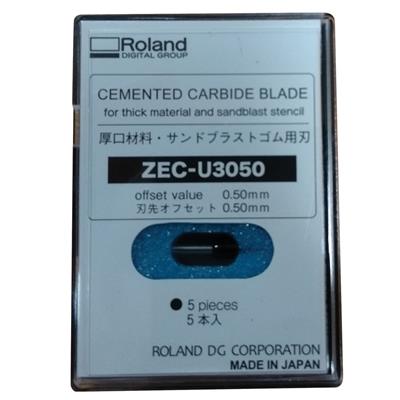 Roland Cemented Carbide Blade for thick material ZEC-U3050 and sandblast stencil (Pack of 5)