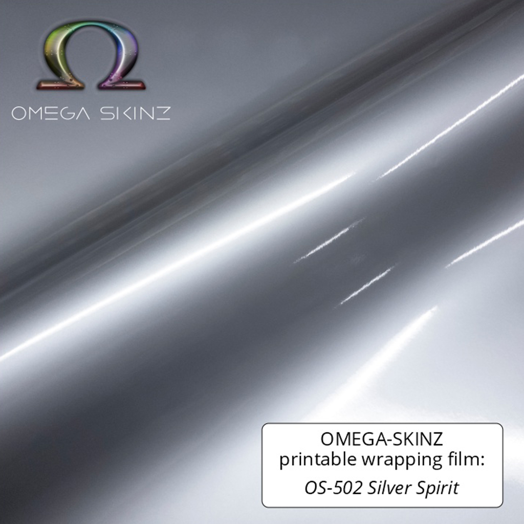 60-OS-502 Omega Skinz Silver Spirit Printable 1525mm x 5 Metre Roll