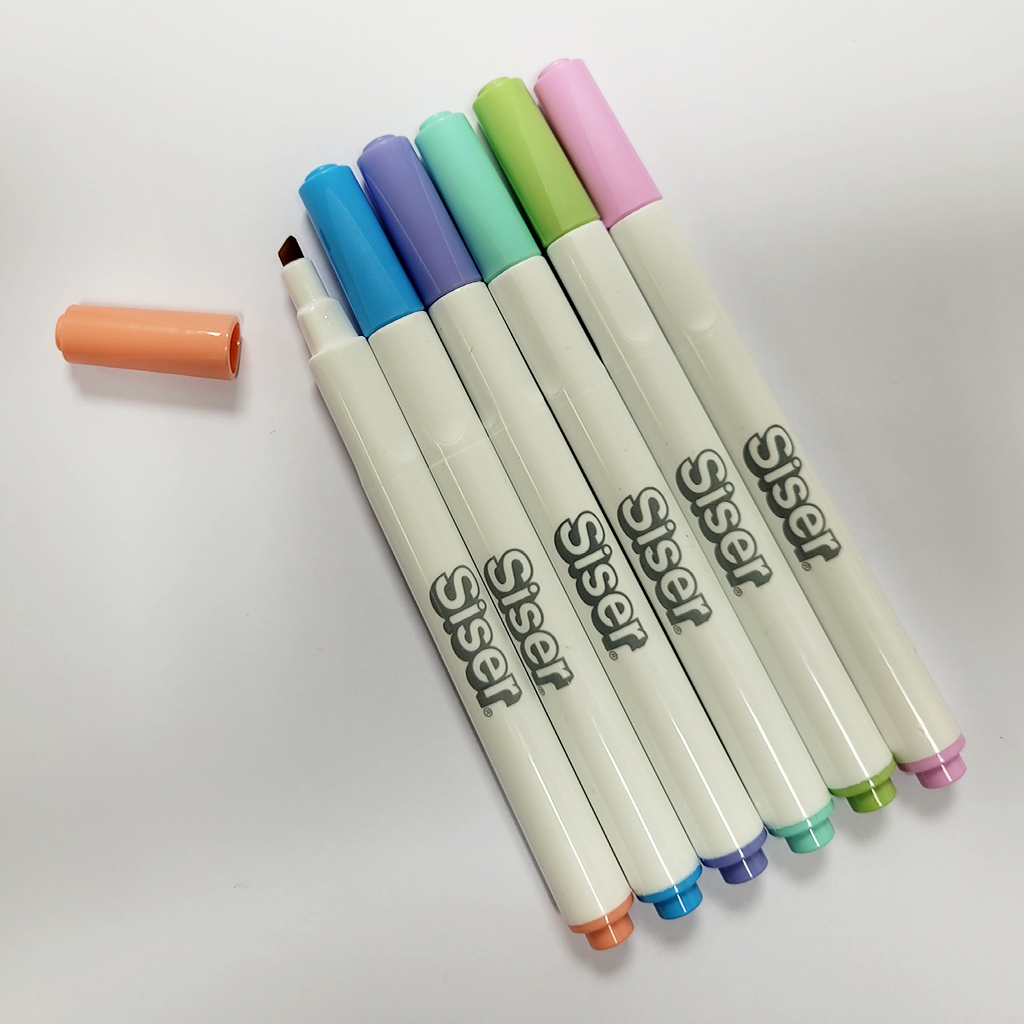 SISER® Sublimation Markers Pastel Pack of 6