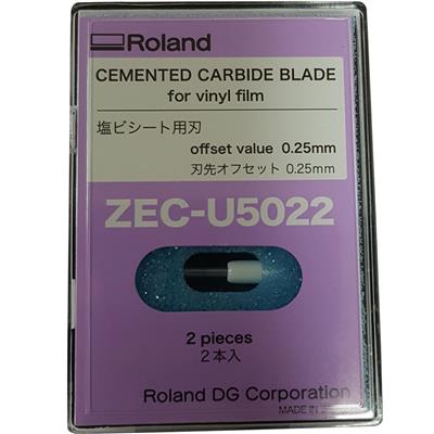 Roland Cemented Carbide Blade ZEC-U5022 for fluorescent/reflective/vinyl (Pack of 2)