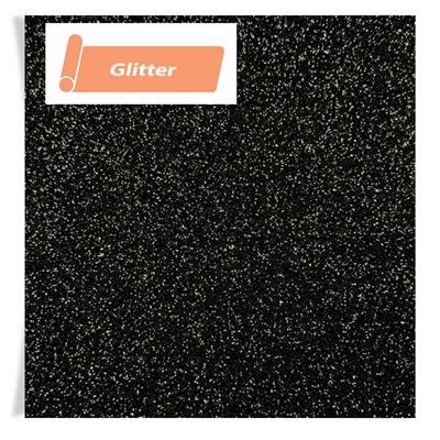 A4 Sheet Siser Glitter Black