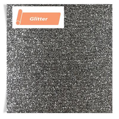 A4 Sheet Siser Glitter Silver Black