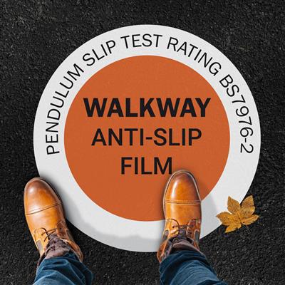 54-WALKWAY 2 in 1 Anti-Slip R12 Outdoor Film Aluminium Backed Strong Removable Adhesive 1370mm x 30m